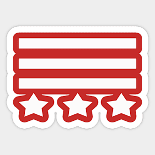 Stars and Stripes - USA Flag T-shirt Sticker